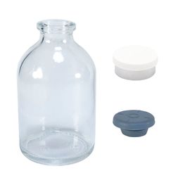 FRASCO-PENICILINA-50ML-COM-BORRACHA-E-SELO-FLIP-OFF-BRANCO