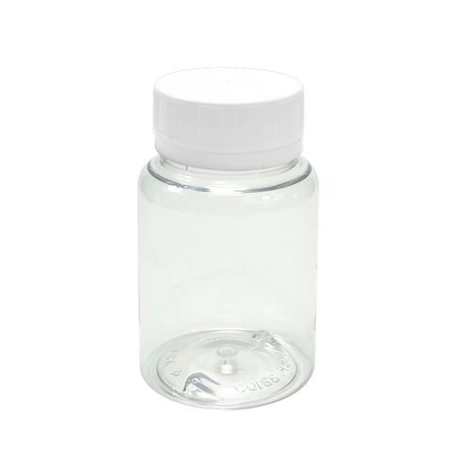 Pote-Para-Capsulas-Pet-100ml-cristal-com-tampa-branca