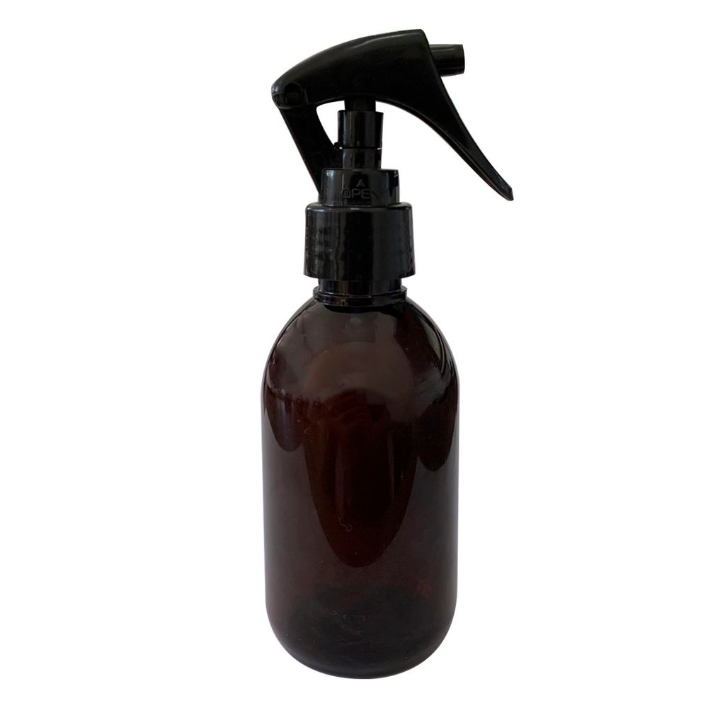 FRASCO-PET-150ML-AMBAR-COM-VALVULA-MINI-GATILHO-PRETA