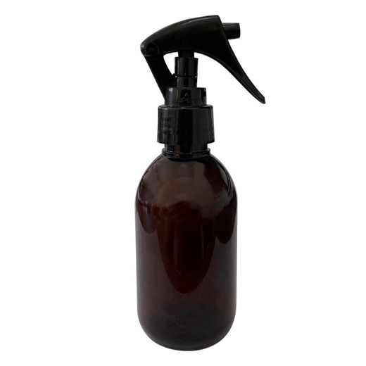 FRASCO-PET-150ML-AMBAR-COM-VALVULA-MINI-GATILHO-PRETA
