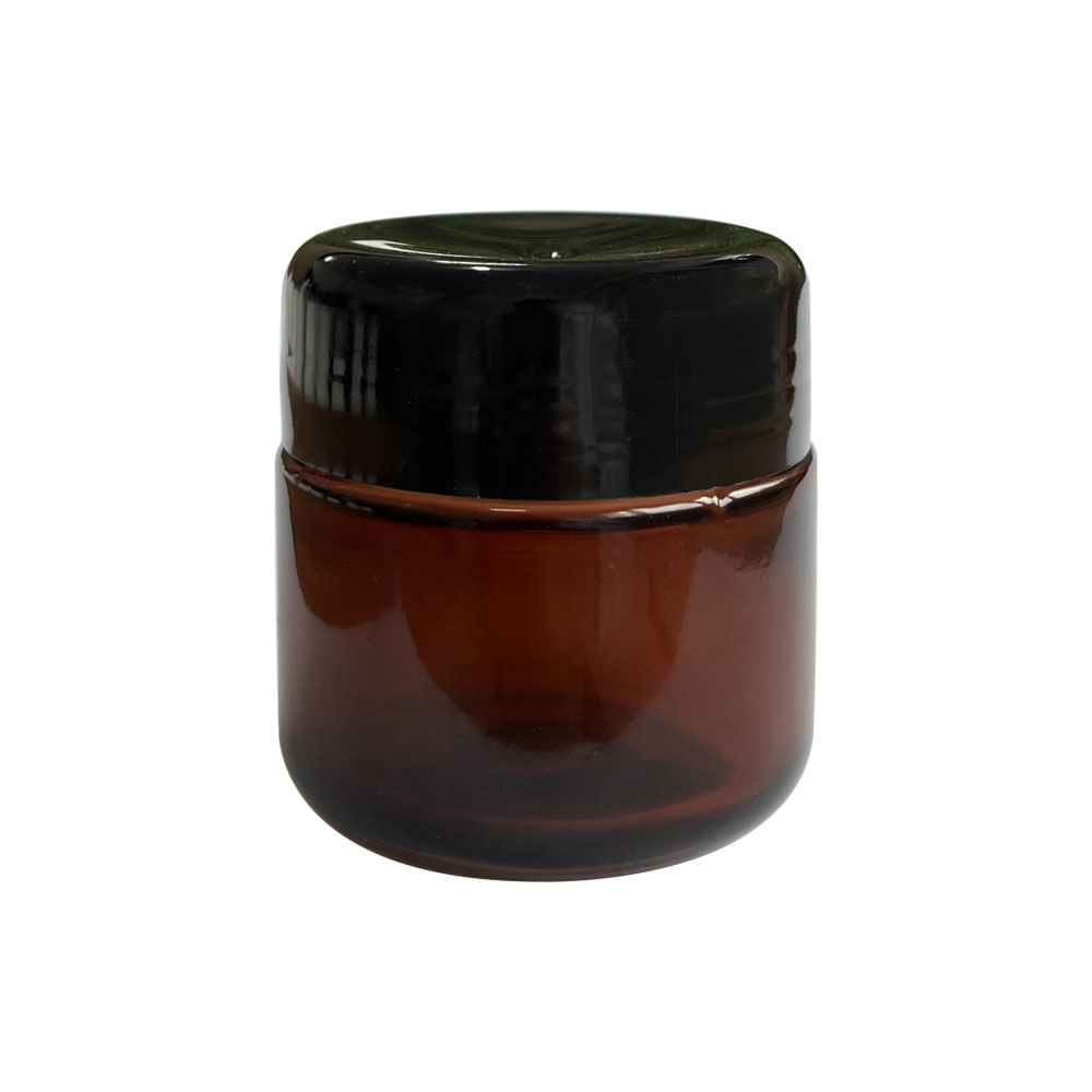 POTE-DE-VIDRO-COSMETICO-AMBAR-60gCOM-TAMPA-PRETA