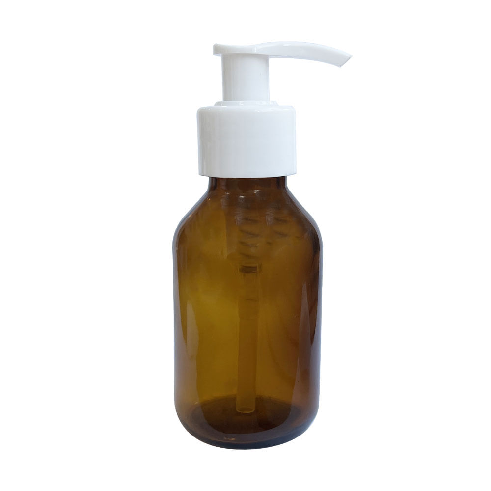 FRASCO-DE-VIDRO-AMBAR-100ML-COM-BICO-DE-PATO-BRANCO